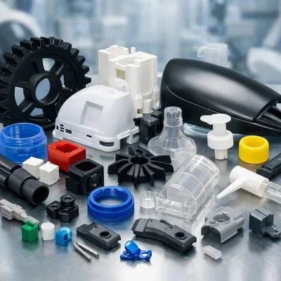 Ilustrativni prikaz različitih plastičnih komponenti